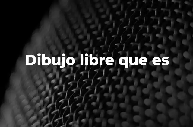 Dibujo Libre que es