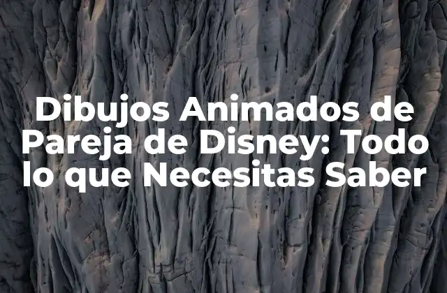 Dibujos Animados de Pareja de Disney: Todo Lo que Necesitas Saber