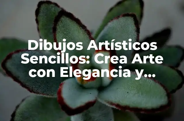 Dibujos Artísticos Sencillos: Crea Arte con Elegancia y Simplicidad