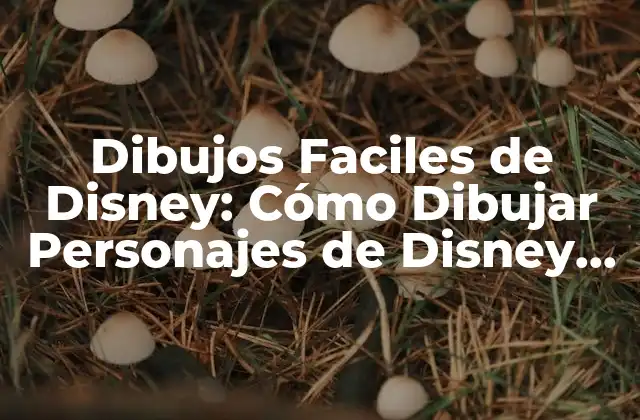 Dibujos Faciles de Disney: Cómo Dibujar Personajes de Disney con Facilidad