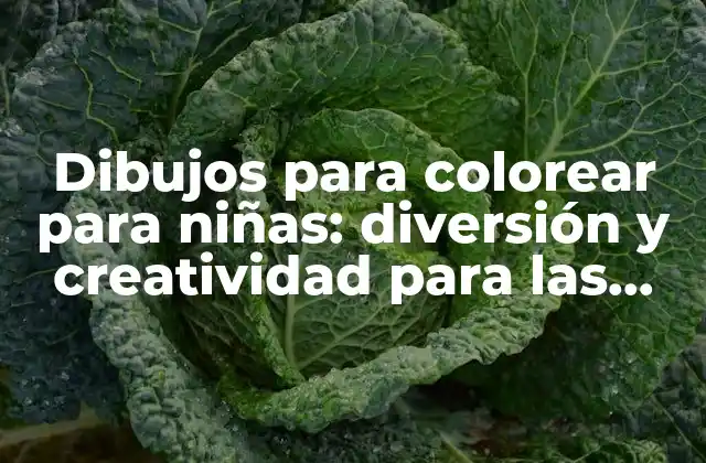 Dibujos para Colorear para Niñas: Diversión y Creatividad para las Pequeñas Artesanas