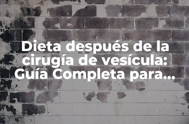 Dieta Después de la Cirugía de Vesícula: Guía Completa para una Recuperación Exitosa 2 ¿Por qué es importante la dieta después de la cirugía de vesícula?