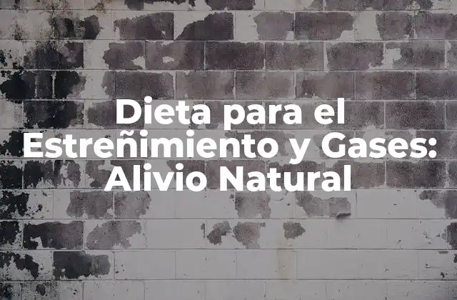 Dieta para el Estreñimiento y Gases: Alivio Natural