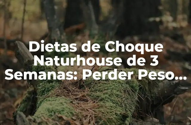 Dietas de Choque Naturhouse de 3 Semanas: Perder Peso de Forma Saludable