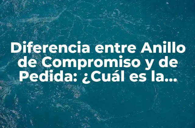 Definición de Anillo de Compromiso