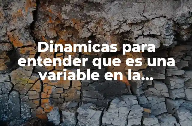 Dinamicas para Entender que es una Variable en la Investigacion