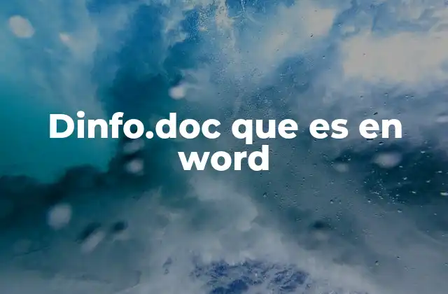 Dinfo.doc que es en Word