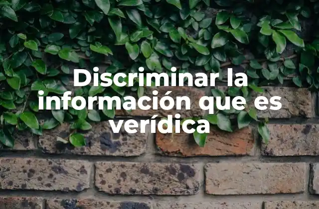 La importancia de la educación crítica en la discriminación de información
