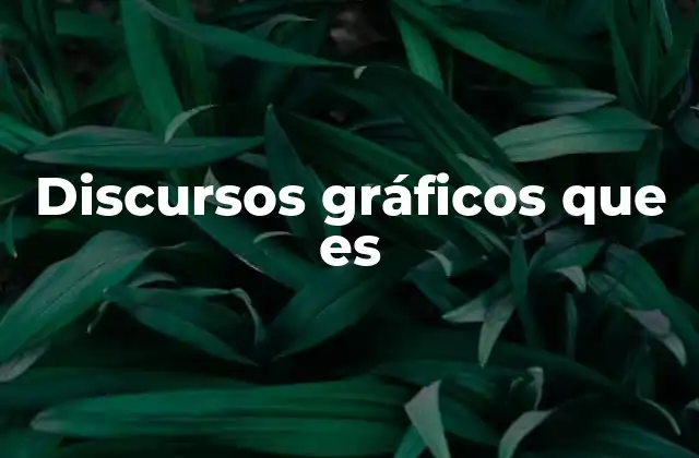 Discursos Gráficos que es