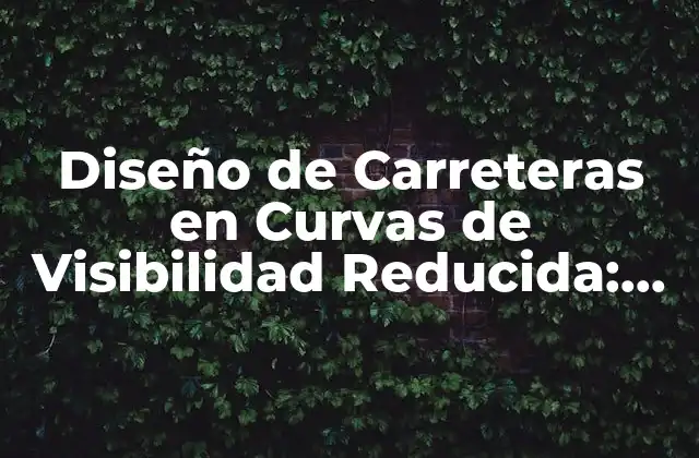 Diseño de Carreteras en Curvas de Visibilidad Reducida: Guía Completa