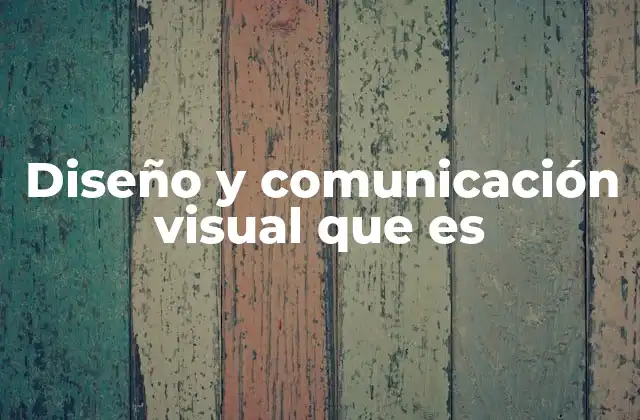 Diseño y Comunicación Visual que es