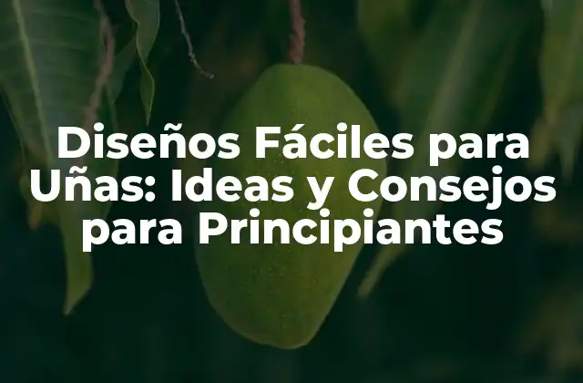 Diseños Fáciles para Uñas: Ideas y Consejos para Principiantes