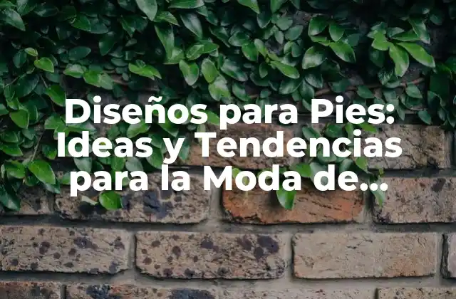 Diseños para Pies: Ideas y Tendencias para la Moda de Calzado