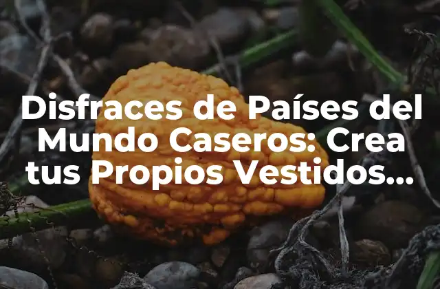 Disfraces de Países Del Mundo Caseros: Crea Tus Propios Vestidos Culturales