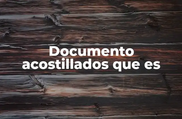 Documento Acostillados que es