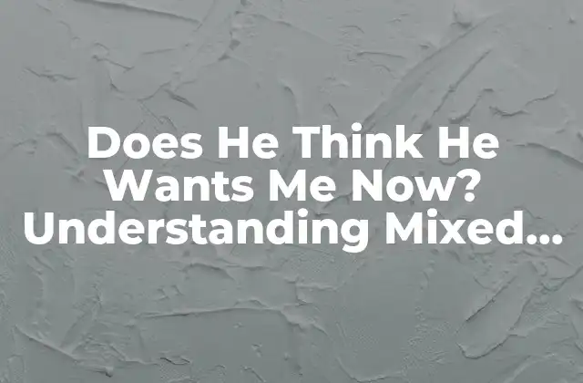 The Psychology Behind Mixed Signals - Unraveling the Mystery