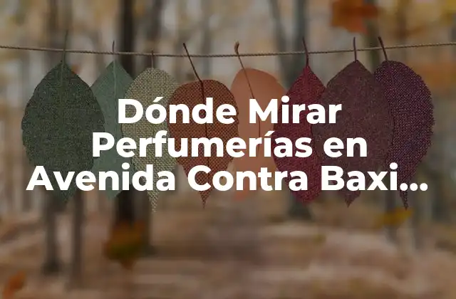 Dónde Mirar Perfumerías en Avenida contra Baxi Ferrol 2 ¿Cuáles son las Mejores Perfumerías en Avenida Contra Baxi Ferrol?