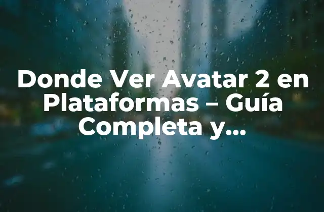¿Qué es Avatar 2?