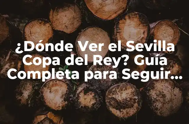 ¿dónde Ver el Sevilla Copa Del Rey? Guía Completa para Seguir el Camino Del Sevilla en la Copa Del Rey