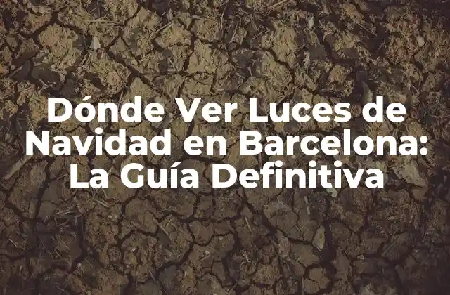 Dónde Ver Luces de Navidad en Barcelona: la Guía Definitiva