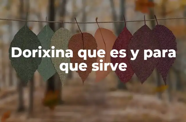 Dorixina que es y para que Sirve