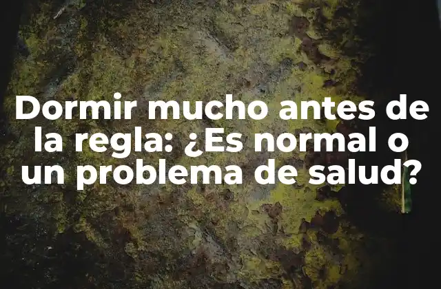 La relación entre el sueño y la regla menstrual