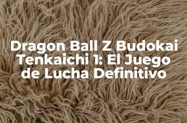 Dragon Ball Z Budokai Tenkaichi 1: el Juego de Lucha Definitivo