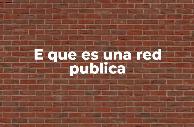 El impacto de las redes públicas en el acceso a internet