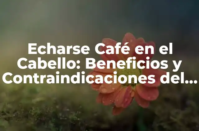 Echarse Café en el Cabello: Beneficios y Contraindicaciones Del Tratamiento Capilar Natural