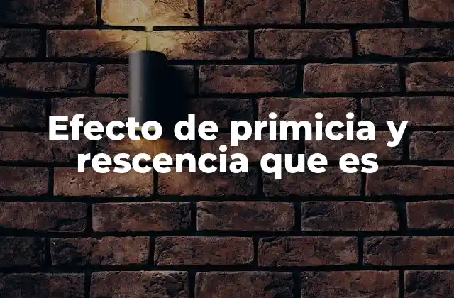Cómo el orden afecta la percepción humana