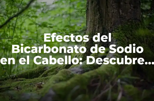 Efectos Del Bicarbonato de Sodio en el Cabello: Descubre los Beneficios y Riesgos
