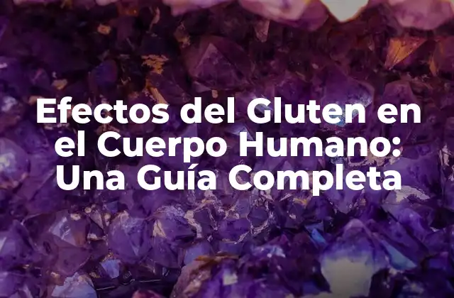Qué es el Gluten y Cómo Afecta al Cuerpo