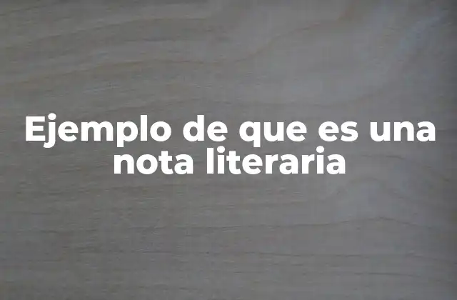 Ejemplo de que es una Nota Literaria 2 La importancia de las anotaciones en el análisis literario