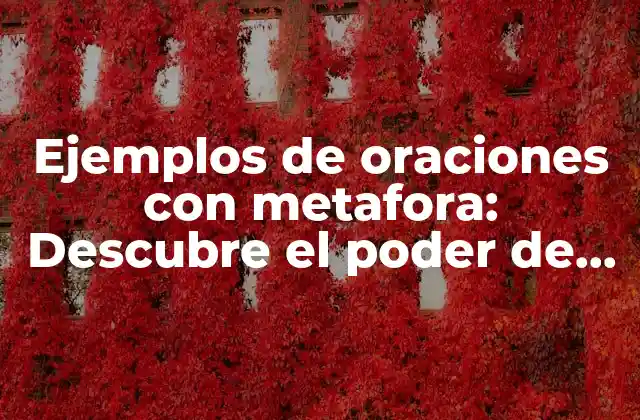 Ejemplos de Oraciones con Metafora: Descubre el Poder de la Comunicación Creativa