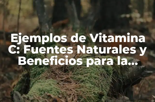 Ejemplos de Vitamina C: Fuentes Naturales y Beneficios para la Salud