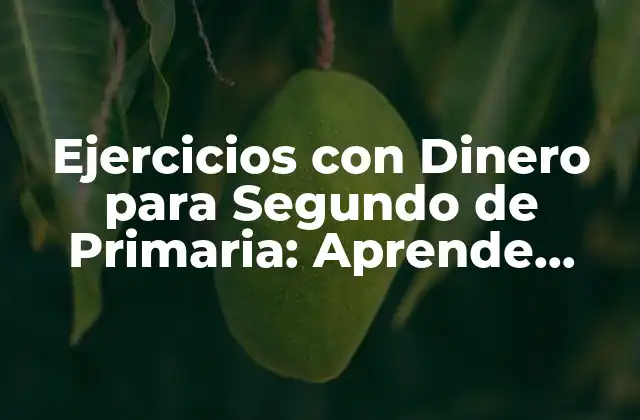 Ejercicios con Dinero para Segundo de Primaria: Aprende Divirtiéndote