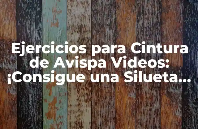 Ejercicios para Cintura de Avispa Videos: ¡consigue una Silueta Envidiable!