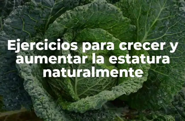 Ejercicios para Crecer y Aumentar la Estatura Naturalmente