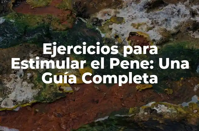 Ejercicios para Estimular el Pene: una Guía Completa