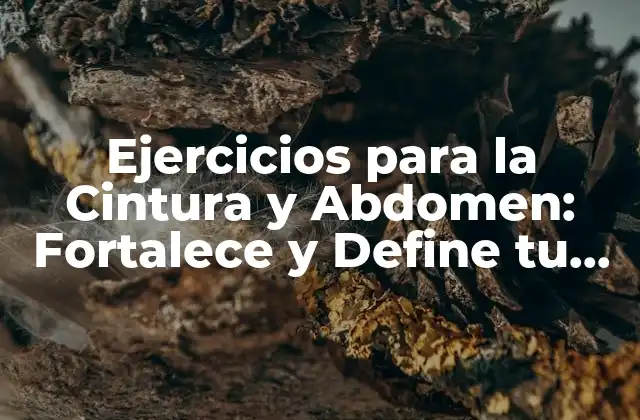 Ejercicios para la Cintura y Abdomen: Fortalece y Define Tu Silueta