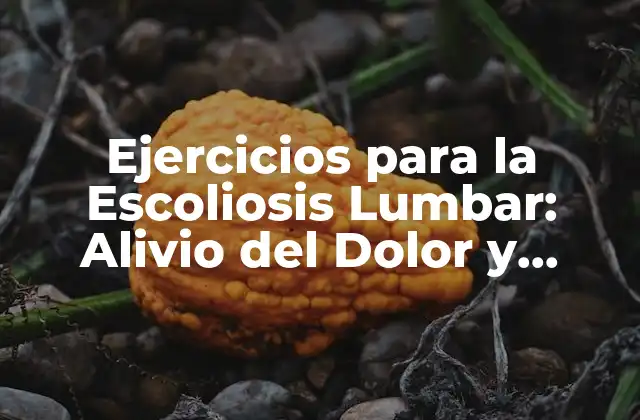 Ejercicios para la Escoliosis Lumbar: Alivio Del Dolor y Mejora de la Postura