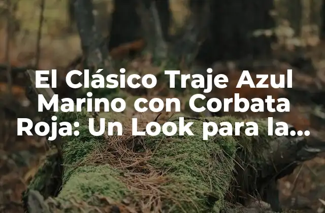 El Clásico Traje Azul Marino con Corbata Roja: un Look para la Historia