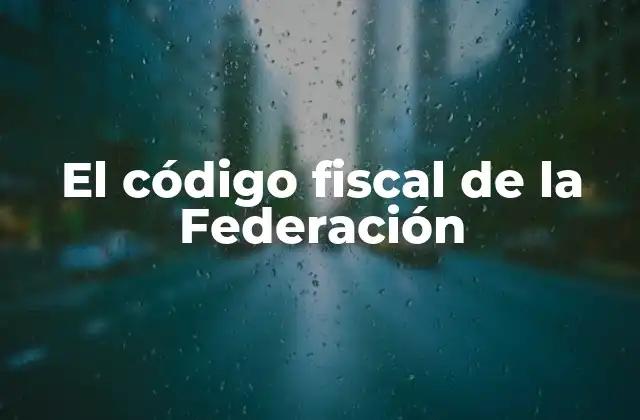 El Código Fiscal de la Federación