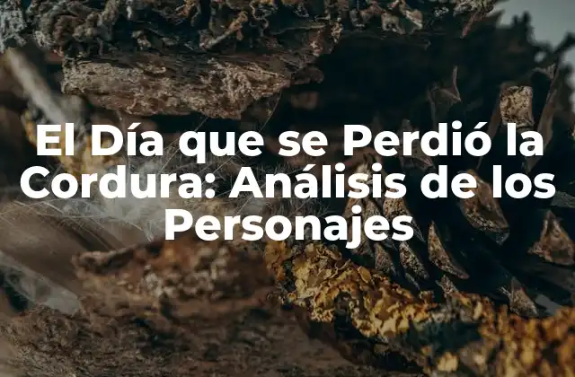 El Día que Se Perdió la Cordura: Análisis de los Personajes