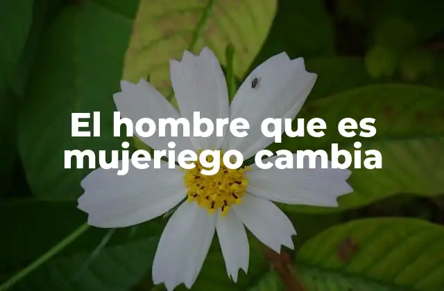 El Hombre que es Mujeriego Cambia 2 Factores que pueden influir en la transformación de un hombre mujeriego