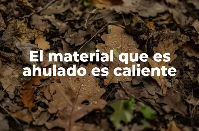 El Material que es Ahulado es Caliente 2 El impacto del calor en las propiedades del material