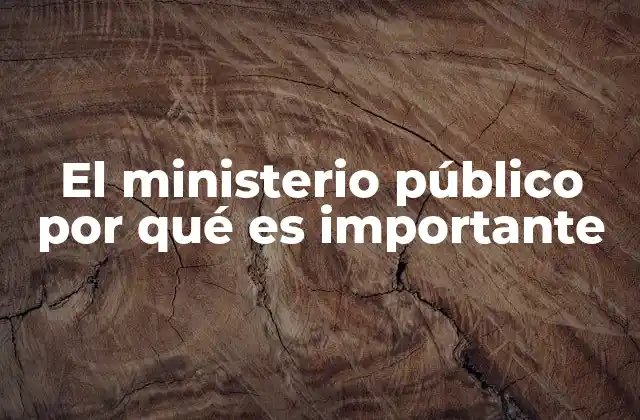 La importancia del ministerio público en la lucha contra la impunidad
