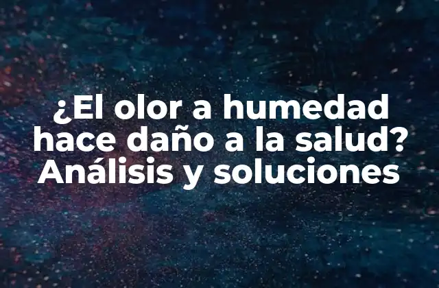 ¿el Olor a Humedad Hace Daño a la Salud? Análisis y Soluciones