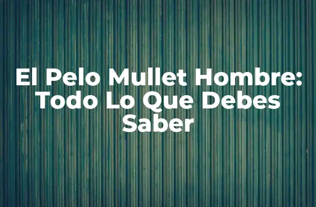Historia del Pelo Mullet