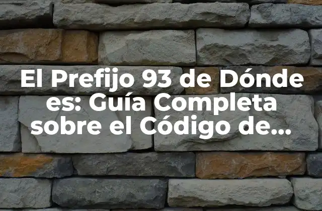 El Prefijo 93 de Dónde Es: Guía Completa sobre el Código de Área de Colombia
